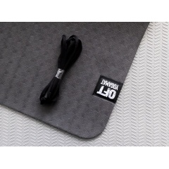 6 мм двухслойный серый FT-YGM6-2LT-BLACUP-GY в Уфе по цене 1620 ₽ в категории коврики для йоги и фитнеса Original FitTools