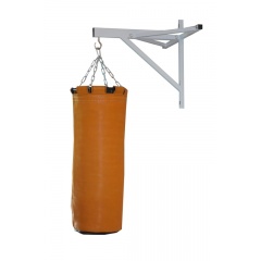 Подвесной боксерский мешок и груша Рокки 150х40 см. 65 кг. кожа рыжий в Уфе по цене 31880 ₽